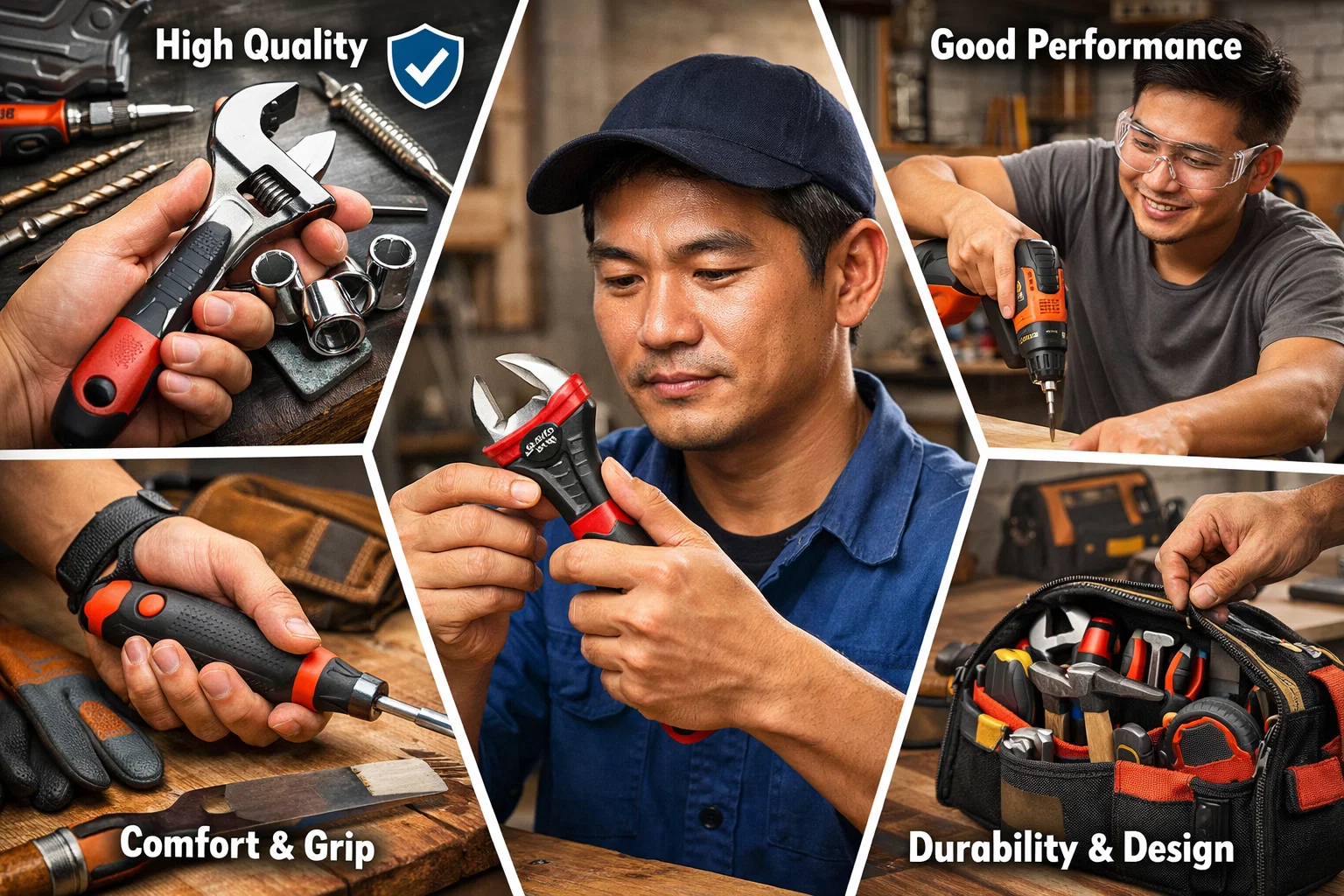 Chất liệu và độ bền là nền tảng của dụng cụ cầm tay tốt