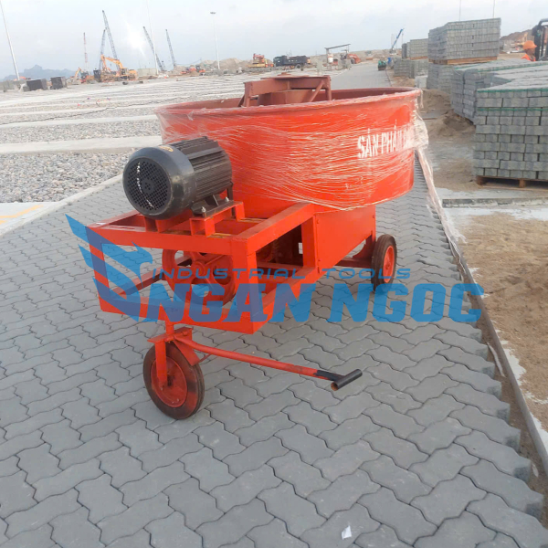 Máy trộn bê tông ngang (cưỡng bức)