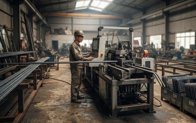 Máy Cắt Uốn Sắt Giúp Tiết Kiệm Thời Gian Thi Công
