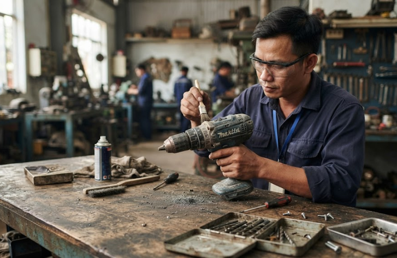 Máy Khoan Có Cần Bảo Dưỡng Hay Chỉ Hỏng Mới Sửa